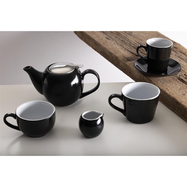 Olympia Cafe Aroma Mug Black - 340ml (6 Pack) Olympia Cafe Aroma Mug Black - 340ml (6 Pack)