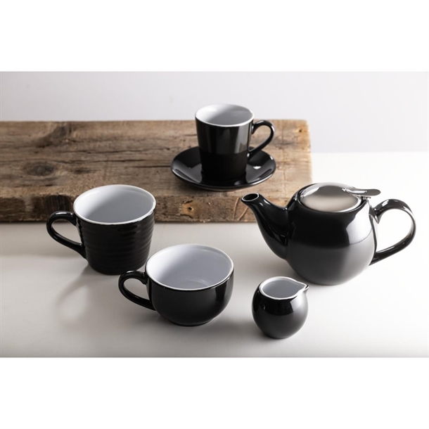 Olympia Cafe Aroma Mug Black - 340ml (6 Pack) Olympia Cafe Aroma Mug Black - 340ml (6 Pack)