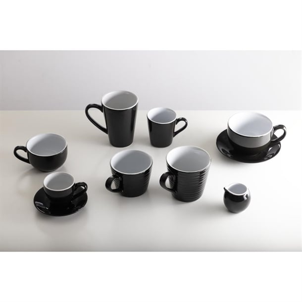 Olympia Cafe Aroma Mug Black - 340ml (6 Pack) Olympia Cafe Aroma Mug Black - 340ml (6 Pack)