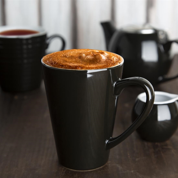 Olympia Cafe Latte Cup Black - 340ml 11.5fl oz (12 Pack) Olympia Cafe Latte Cup Black - 340ml 11.5fl oz (12 Pack)