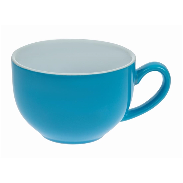 Olympia Cafe Cappuccino Cup Blue - 340ml (12 Pack)
