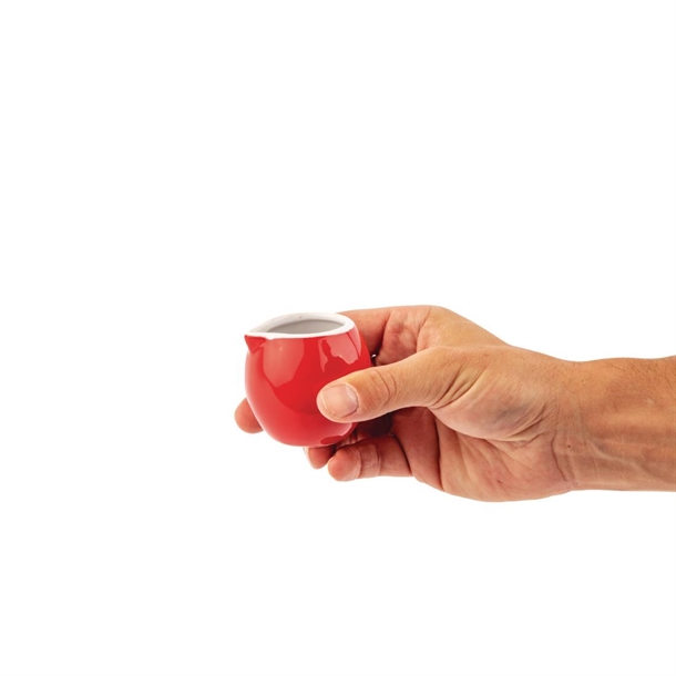 Olympia Cafe Milk Jug Red - 70ml (Box 6) Olympia Cafe Milk Jug Red - 70ml (Box 6)