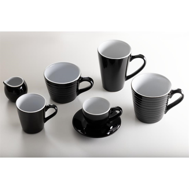 Olympia Cafe Latte Cup Black - 340ml 11.5fl oz (12 Pack) Olympia Cafe Latte Cup Black - 340ml 11.5fl oz (12 Pack)