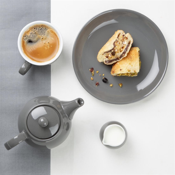 Olympia Café Teapot Charcoal 450ml (2 Pack)