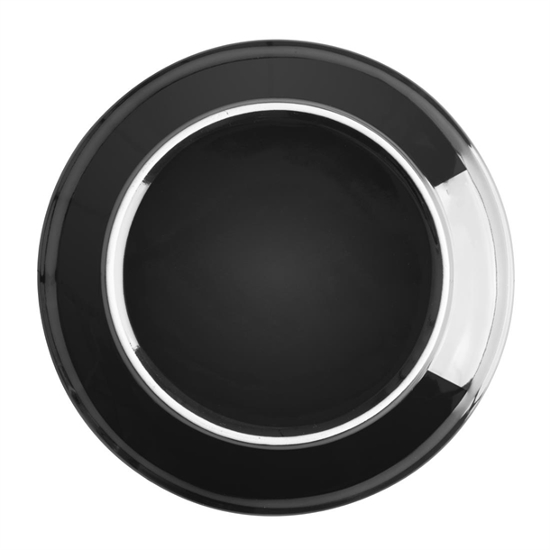 Olympia Cafe Coupe Plate Black - 205mm (12 Pack) Olympia Cafe Coupe Plate Black - 205mm (12 Pack)