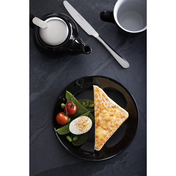 Olympia Cafe Coupe Plate Black - 205mm (12 Pack) Olympia Cafe Coupe Plate Black - 205mm (12 Pack)