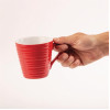 Olympia Cafe Mug Red Ripple - 340ml (Box 6) Olympia Cafe Mug Red Ripple - 340ml (Box 6)