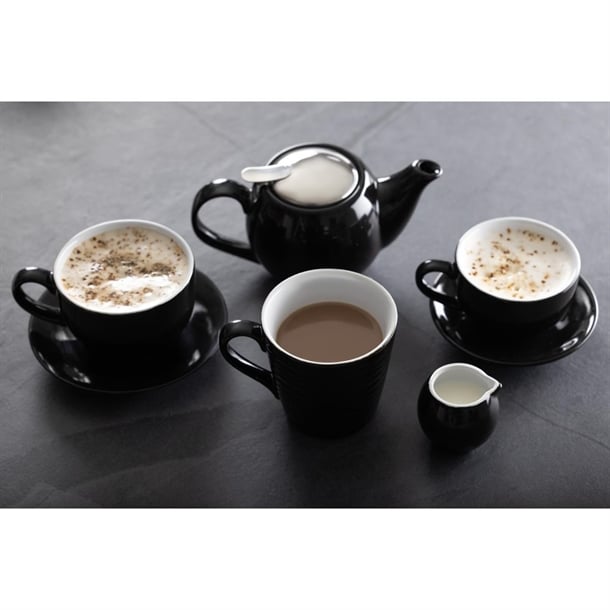 Olympia Cafe Aroma Mug Black - 230ml (6 Pack)