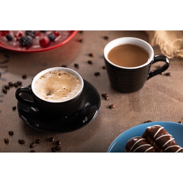 Olympia Cafe Aroma Mug Black - 230ml (6 Pack)