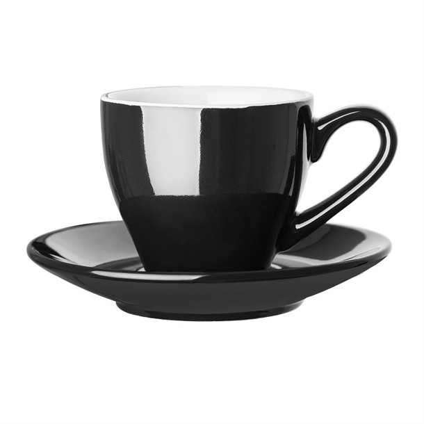 Olympia Cafe Espresso Saucer Black (12 Pack)