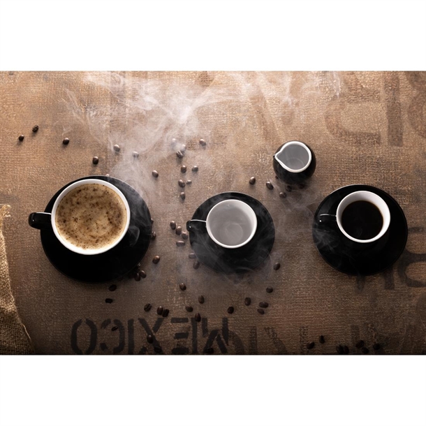 Olympia Cafe Espresso Saucer Black (12 Pack)