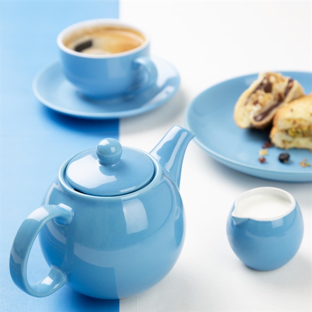 Olympia Café Teapot Blue 450ml (2 Pack) Olympia Café Teapot Blue 450ml (2 Pack)