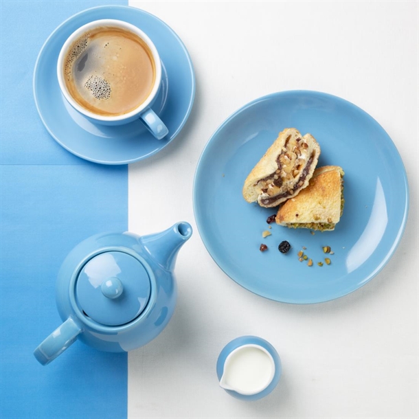 Olympia Café Teapot Blue 450ml (2 Pack) Olympia Café Teapot Blue 450ml (2 Pack)