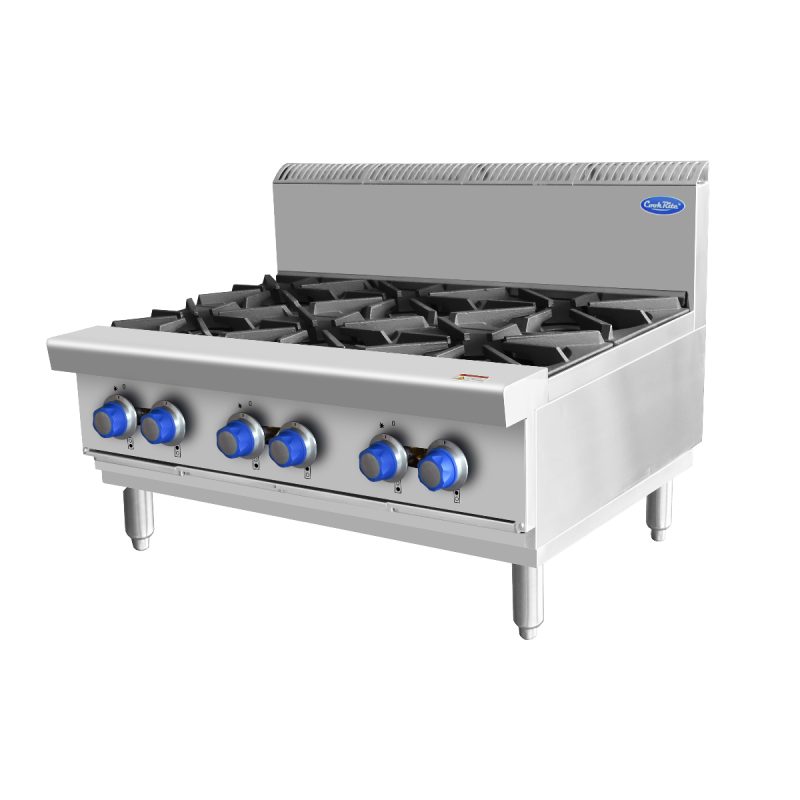 OPEN 6 BURNER COOK TOPS LPG AT80G6B-C-LPG OPEN 6 BURNER COOK TOPS LPG AT80G6B-C-LPG