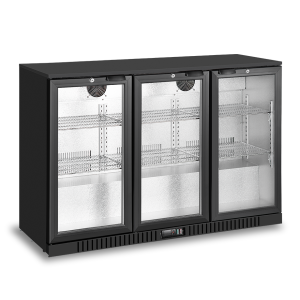 3 swing doors back bar cooler
