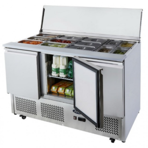 3 DOORS SLIDING LID SALADETTE FRIDGE 1365 MM ESL3850