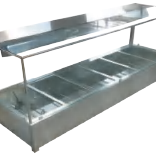 WET HOT FOOD DISPLAY 2060 MM BM6 HOLDS 6 x 1/1 GN PANS (PANS NOT INCLUDED) 15 AMP WET HOT FOOD DISPLAY 2060 MM BM6 HOLDS 6 x 1/1 GN PANS (PANS NOT INCLUDED) 15 AMP