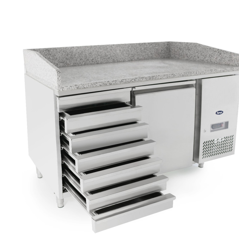 1 DOOR PIZZA TABLE FRIDGE WITH DRAWERS 1510 MM EPF3490