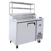 1 DOOR PIZZA PREP TABLE FRIDGE WITH OVER SHELF MPF8201OS