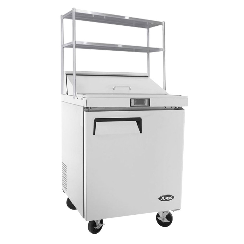 1 DOOR SANDWICH PREP TABLE FRIDGE WITH OVER SHELF MSF8301OS 1 DOOR SANDWICH PREP TABLE FRIDGE WITH OVER SHELF MSF8301OS