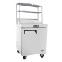 1 DOOR SANDWICH PREP TABLE FRIDGE WITH OVER SHELF MSF8301OS