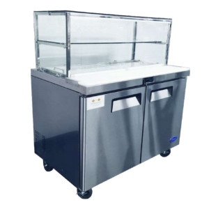 2 DOOR SANDWICH BAR WITH GLASS CANOPY 1530MM MSF8303G
