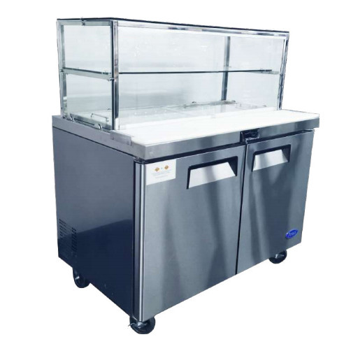 2 DOOR SANDWICH BAR WITH GLASS CANOPY 1530MM MSF8303G 2 DOOR SANDWICH BAR WITH GLASS CANOPY 1530MM MSF8303G