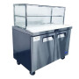 2 DOOR SANDWICH BAR WITH GLASS CANOPY 1225MM MSF8302G