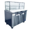 3 DOOR SANDWICH BAR WITH GLASS CANOPY 1846MM MSF8304G 3 DOOR SANDWICH BAR WITH GLASS CANOPY 1846MM MSF8304G