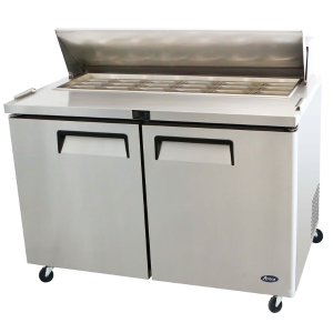 2DOOR SANDWICH PREPTABLE FRIDGE 1225MM MSF8306