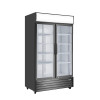 DOUBLE GLASS DOOR MOUNTED FRIDGE P1000WB-A