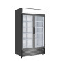 DOUBLE GLASS DOOR MOUNTED FRIDGE P1000WB-A