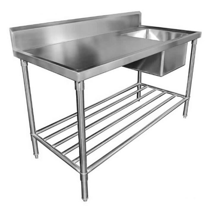 SINK BENCH WITH SPLASHBACK W1200 X D700 X H900 1 SS1712C SINK BENCH WITH SPLASHBACK W1200 X D700 X H900 1 SS1712C