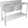 STAINLESS STEEL DISHWASHER DOUBLE INLET SINK 1 WSS26165R