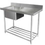 STAINLESS STEEL DISHWASHER SINGLE INLET SINK 2 WSS17120R