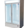 DOUBLE GLASS DOOR MOUNTED FRIDGE WHITE P1000WB-W DOUBLE GLASS DOOR MOUNTED FRIDGE WHITE P1000WB-W