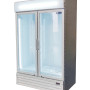 DOUBLE GLASS DOOR MOUNTED FRIDGE WHITE P1000WB-W