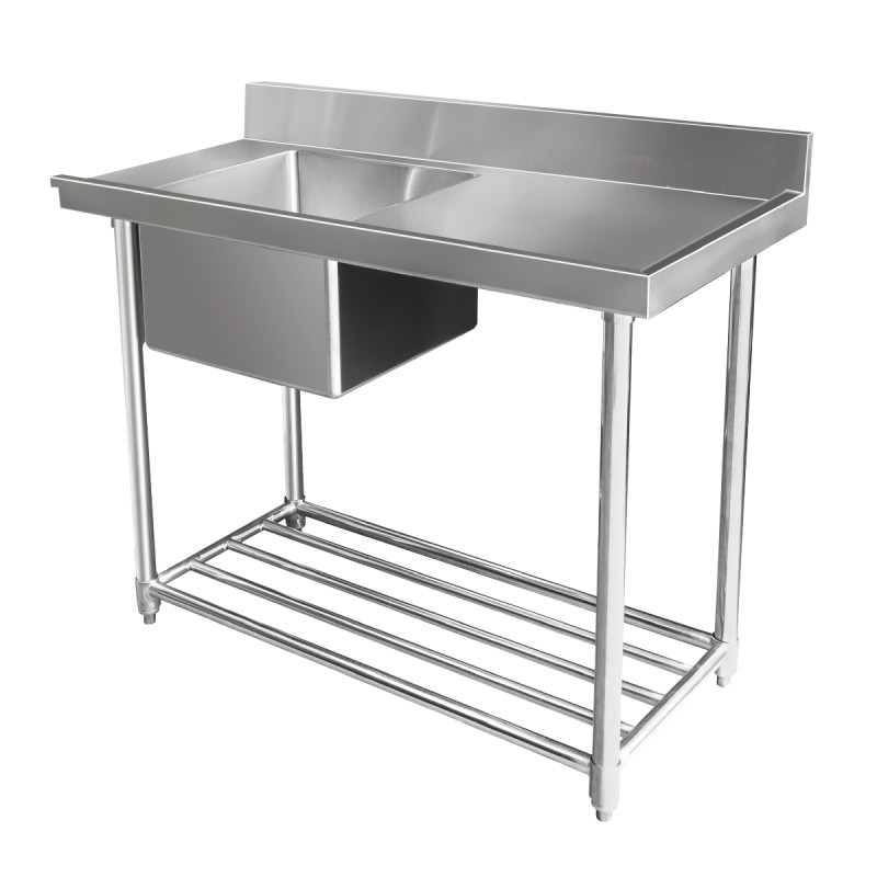 STAINLESS STEEL DISHWASHER SINGLE INLET SINK W1200 X D700 X H900 WSS17165R STAINLESS STEEL DISHWASHER SINGLE INLET SINK W1200 X D700 X H900 WSS17165R